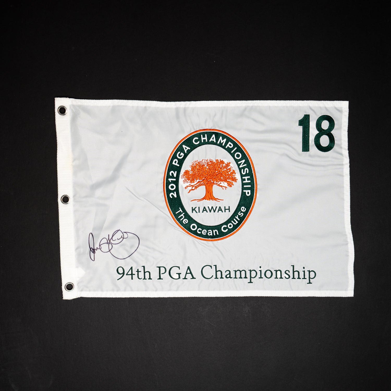 Bandera Firmada por Rory McIlroy – PGA Championship 2012, Kiawah Island
